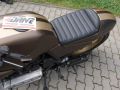 BMW K1000 czarna skóra - nowa tapicerka siedziska motocykla 