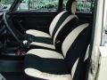 Fiat 125p fotele w oryginalnej tkaninie i skórze